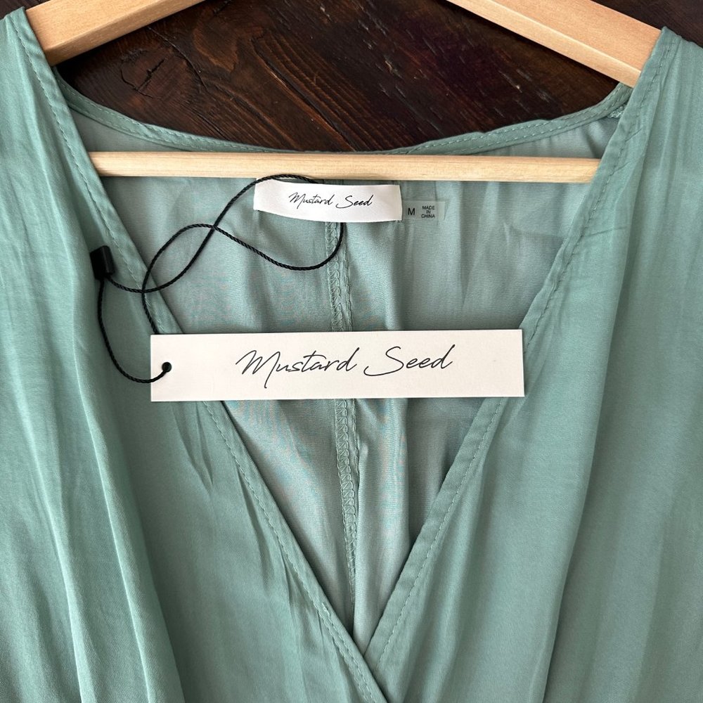 Cross My Heart Maxi Dress – Dusted Jade, size (Medium) by Mustard Seed NWT - Picture 2 of 7